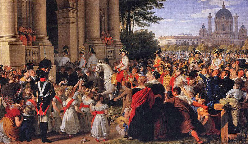 unknow artist Infresso dell'Imperatore Francesco I d'Austria in Vienna il 16 luglio 1814, dopo la pace di Parigi